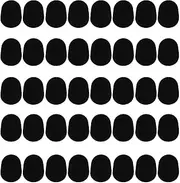 Kasteco 40 Pieces Black Mouthpiece Cushion 0.8 mm Mouthpiece Patches for Alto and Tenor Saxophone and Clarinet