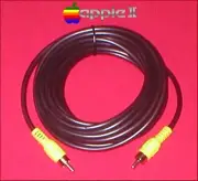 16Ft RCA Video TV & Monitor Cable for Apple II IIe IIc llgs Computer NEW