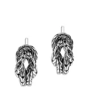 John Hardy Sterling Silver Love Knot Hoop Earrings