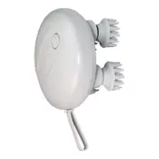 GGP White Mini Electric Head Massager Portable 3D Massage Device, Waterproof, Multifunctional Relaxation & Pet Care, Rechargeable, 6 Techniques & 3 Modes, Compact Design