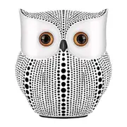 Catzon Owl Statue for Home Decor Accents Living Room Office Bedroom Kitchen Laundry House Apartment Dorm Bar -White