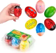 Egg Shakers Maracas for Kids – Wooden Musical Toy Percussion Instruments, Montes