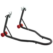 Paddock Stand Rear Bike Black Wheel Lift Track Motorcycle Motorbike Garage