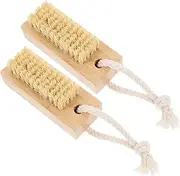 2pcs Fingernail Scrub Brush Nail Brush for Cleaning Fingernails Finger Nail Brush Toe Brush Fingernail Brush Stiff Bristles Nail Cleaning Brush Fingernail Brush for Men
