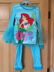 NWT Disney Store Ariel Flounder Tutu PJ PALS Set Girls 6,8,10 The Little Mermaid