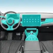 Car Interior Film Dashboard Piano Board Shift Center Console Anti-Scratch Transparent TPU Protection Film,for BYD Seal 2022-2023 (Style for LHD)
