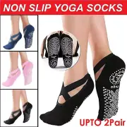 Yoga Socks Non Slip Pilates Grip Socks Massage Ballet Socks Exercise Cotton Gym