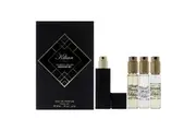 The Woody Cellars Discovery Set by Kilian for Unisex - 5 Pc Mini Gift Set 0.25oz Straight to Heaven EDP Spray (Refill), 0.25oz Memento Mori EDP Spray (Refill), 0.25oz Sacred Wood EDP Spray (Refill), 0.25oz Intoxicanted EDP Spray (Refill), Travel Spray