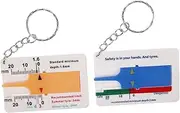Gatuida Enhanced 2pcs Tire Tread Depth Gauge Accurate Tire Thread Measuring Tool for Auto Tyres