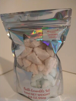 Unicorn Mermaid Fizzy Bath Bomb Crumbles 8.8 Oz Lot of 6