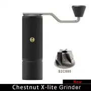 Manual Coffee Grinder Portable Stainless Steel Burr for Send Cleaning Brush