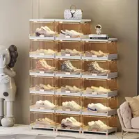在飛比找momo購物網優惠-【b.a.l.f 琦晟】耐重透明六層鞋盒(加高加厚鞋櫃 籃球