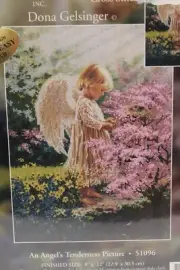Candamar Designs Dona Gelsinger an Angel's Tenderness 9 X 12" Cross Stitch 51096
