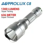 ASTROLUX C8 銀色 LED 手電筒 FOCUS CREE XPL XP-L HI BLF A6 手電筒僅最新