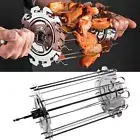 Oven Grill Cage Stainless Steel Meat Skewer Cage Heat-Resistant BBQ RoGYS