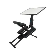 Edge Basic Ergonomic Cushioned Adjustable Desk/Stool Combo Matte Black