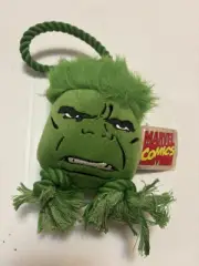 Marvel Comics Incredible Hulk Dog Rope Head Play Squeaky Toy New RARE Fast Ship