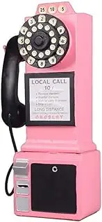 Vintage Telephone Model Retro Wall Mounted Phone Decoration Dial Landline Phone Ornament Corded Phones/3376