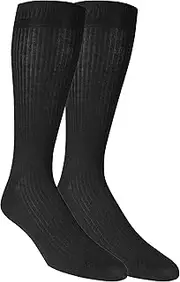 [Dr. Scholl's] Men's 2 Pack Everyday Non-Binding Flat Knit Crew