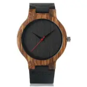 Quartz Movement Leather Strap Analog Watch with World Time Feature and 10ATM Wat
