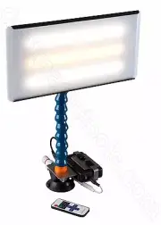 PDR 13" Portable 12V LED Light, 12 Volt Plug, Battery and Remote Control Dimmer