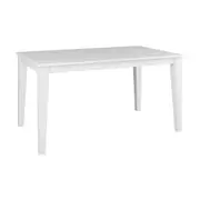 Daisy Dining Table 150cm Solid Acacia Timber Wood Hampton Furniture - White
