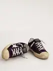 Golden Goose V-Star Sneaker Purple Velvet/White/Silver sz 39 New in Box
