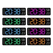 Digital Clock with LED Calendar and Temperature Display for Desktop/Wall Mount