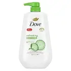 Dove Body Wash with Pump Refresh Cucumber and Green Tea for 24hr Lotion-Soft...