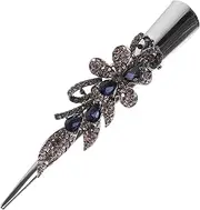 FOYTOKI Fancy Rhinestone Hair Clip Women Alligator Hair Clip Bill Clip Hair Decorative Hairpin