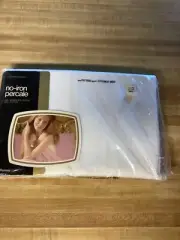 Vintage White JCPenney Fashion Manor Fitted Sheet-Double Bed (New Old Package)