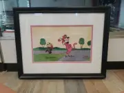 Hanna Barbera Signed Snagglepuss Cel Exit Stage Left Animation Art Cell LE /200