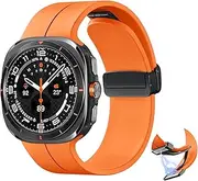 Compatible with Samsung Galaxy Watch Ultra Band 47mm(2024), Soft Silicone Sport Waterproof Loop with Strong Magnetic Closure Replacement Strap for Galaxy Watch Ultra Smartwatch, Multi Colors