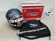 INSTOCK Nolan N87 Solid Modular Motorcycle Helmet Black Graphite Large