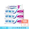 【SENSODYNE 舒酸定】日常防護 長效抗敏牙膏120gX3入(牙齦護理)