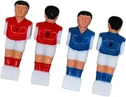 YARNOW 4pcs Tabletop Football Player Replacement Durable Red Blue Soccer Men for Foosball Table Easy to Install for Soccer Games