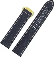 [BANDKIT] For Omega Seamaster 300 Fabric Leather AQUA TERRA 150 cupuncture needle captain Woven Nylon Canvas Watch Strap 19mm 20mm 21mm 2mm Watchbands