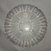 CRYSTAL CLEAR "ALEXANDRIA" 10" SECTIONAL DISH - RELISH PLATE - NIB