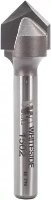 Whiteside Router Bits 1502 V-Groove Bit with 90-Degree 1/2-Inch Cutting Diameter