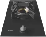 ASKO 33cm 1 Burner Gas on Glass Volcano Cooktop - Black