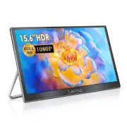 Portable External Monitor 15.6 USB-C HDMI Gaming IPS Display Screen Speakers