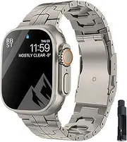 FKMBD Titanium Strap for Apple Watch Band Ultra 49mm 45mm 41mm 38 42mm 44mm Metal Strap Correas Iwatch Series 8 7 6 SE 5 4 3 Bracelet Watchbands