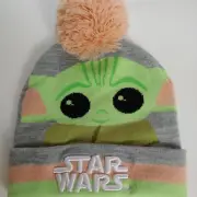NEW Yoda Star Wars Beanie Pompom Hat, OSFA, lucasfilms