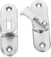 CRILSTYLEO 1set Stainless Steel Door Slide Latch Heavy Duty Door Security Bolt for Sliding and Barn Doors for Home Use and Furniture Locking