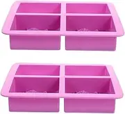 2pcs Handmade Soap Mold Cake Plate Cookie Molds Cake Pan Soap Making Wax Melter for Candle Making Soap Molds Pans Baking Mold Sea Wave Mold Ocean Wave Soap Mold Purple TEHAUX
