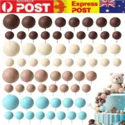 72PCS Balls Cake Topper Balloons Cupcake DIY Ball Shaped Cake Insert Topper Foam