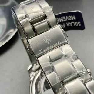 【MASERATI 瑪莎拉蒂】MASERATI手錶型號R8873645004(寶藍色錶面銀錶殼銀色精鋼錶帶款)
