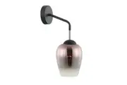 VINUM Wall Light Interior Surface Mounted ES Copper Glass with Black Iron Bracket