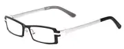 Calabria 822 Techno Optical Metal Reading Glasses w/Hard Case (Black, 4.5 x)