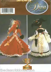 For Barbie Diva Doll Collection Pattern 5702 OOP